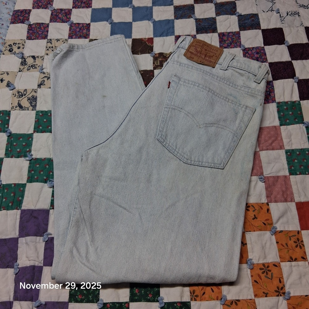 Vintage Levi 550 Jeans Men 38x32 Blue Relaxed Fit Tapered Leg Casual Work Pants